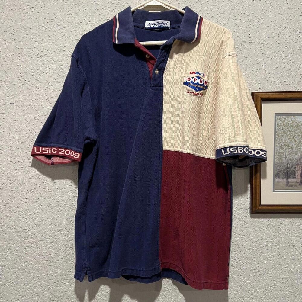 Vintage 00s RARE USBC Bowling Championship Sports Polo Size Large‎